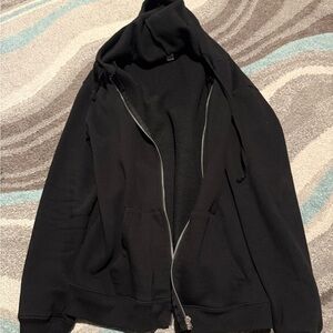 Black Zip-Up Hoodie Women’s M
